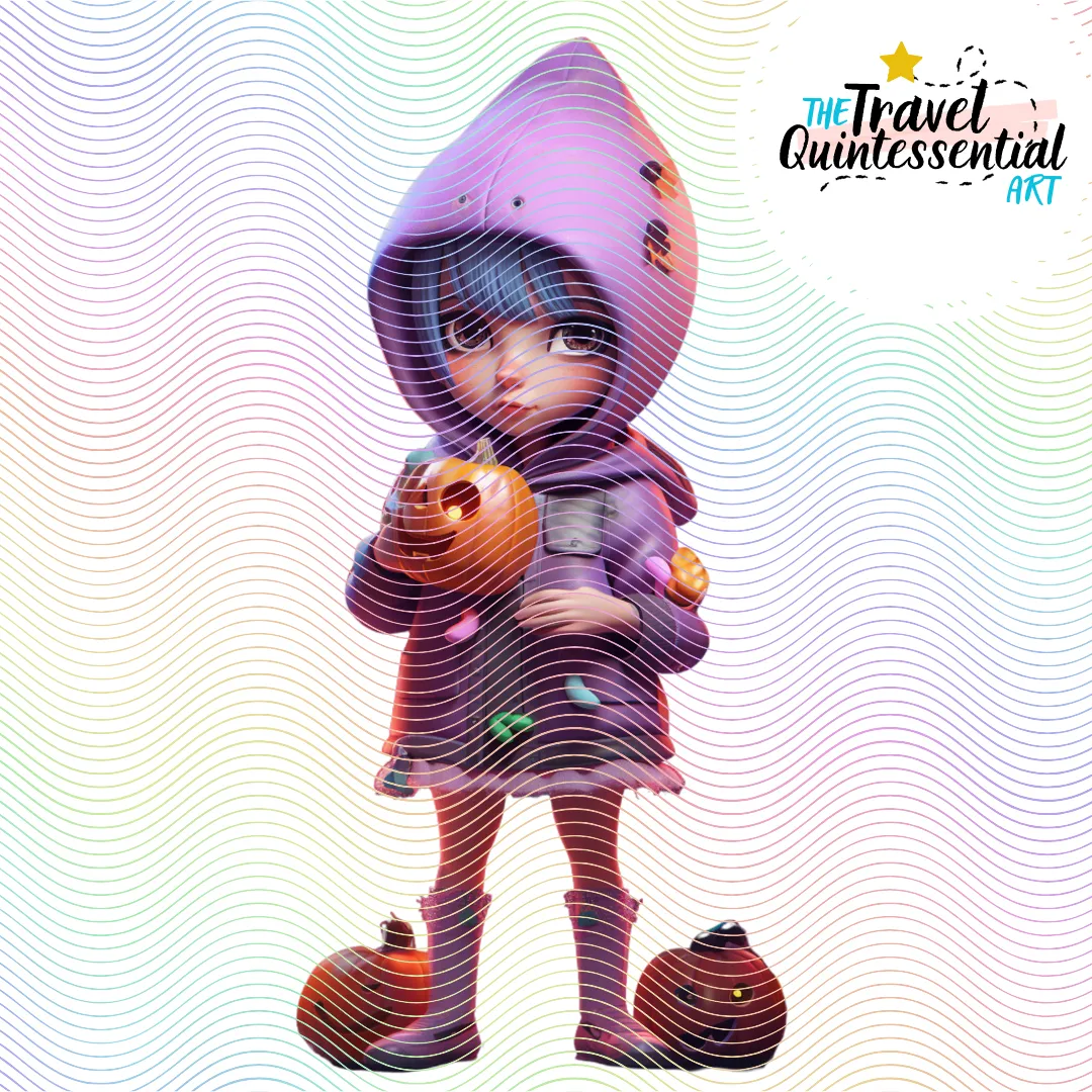 Cute Halloween Kids - Digital Art SETKID002