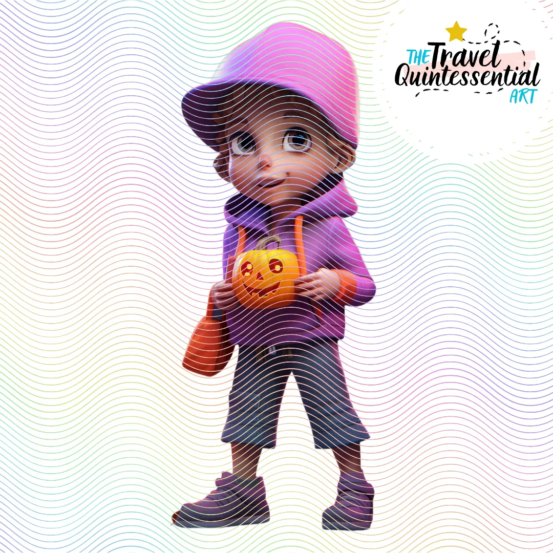 Cute Halloween Kids - Digital Art SETKID002