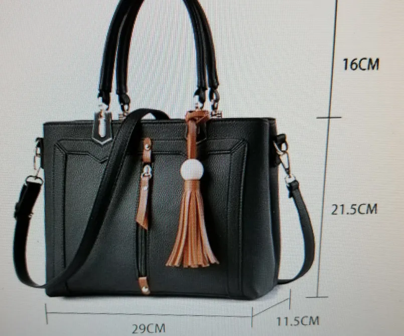 Cute Shoulder Long Single Tassel Handbag Tote
