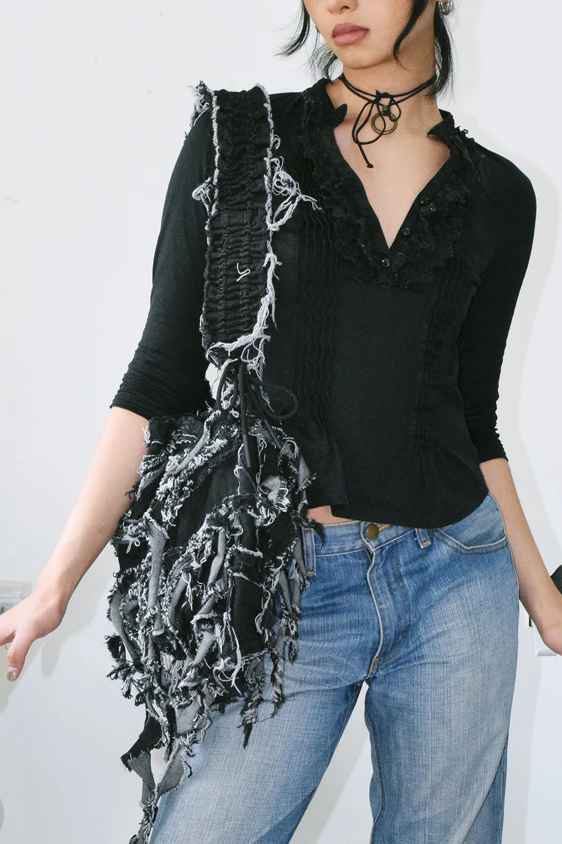 D33 Denim Bag in Black