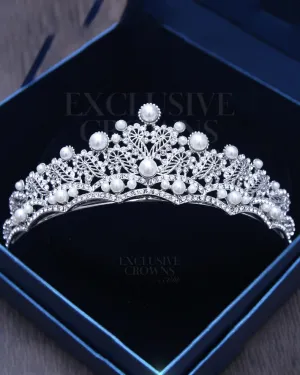 Dana Pearls & Hearts Wedding Tiara