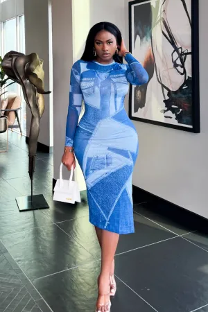 DENIM PARTY EXCLUSIVE | DRESS