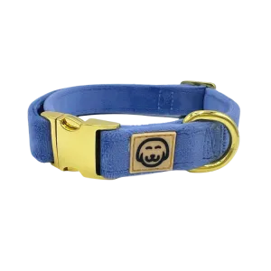Denim Velvet - Dog Collar