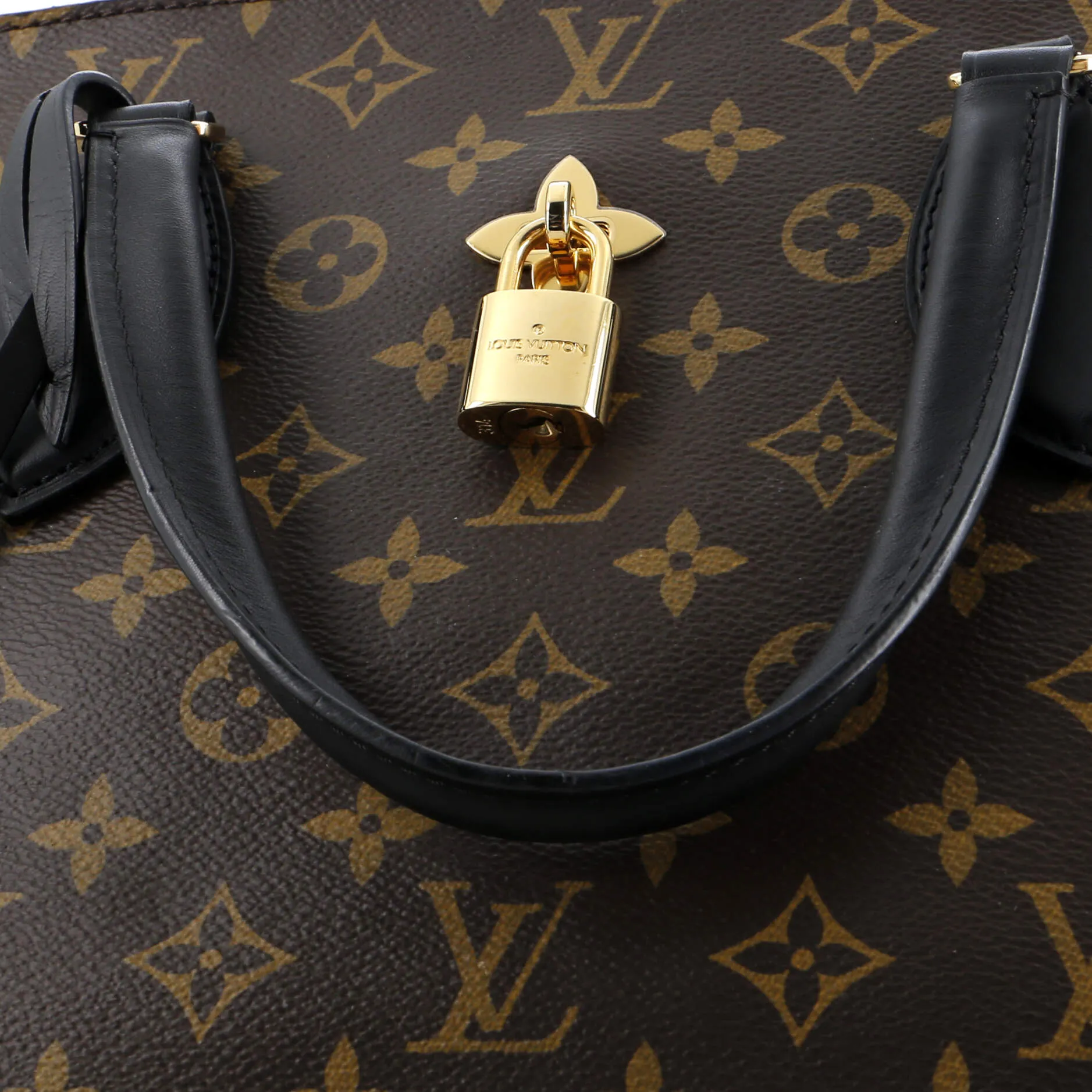 Designer Flower Zipped Tote Monogram Canvas MM