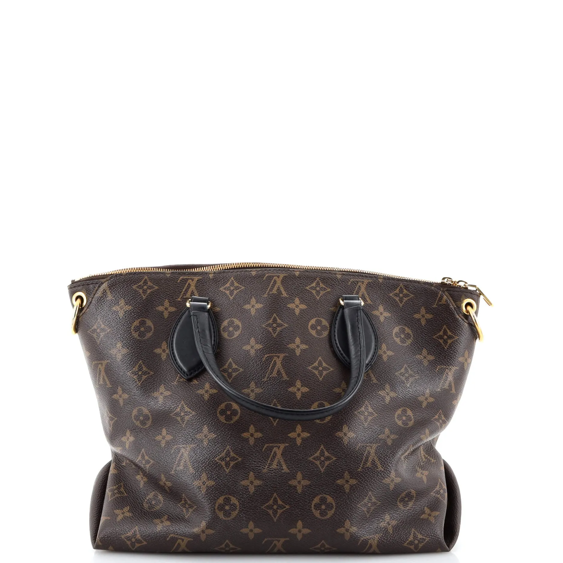 Designer Flower Zipped Tote Monogram Canvas MM