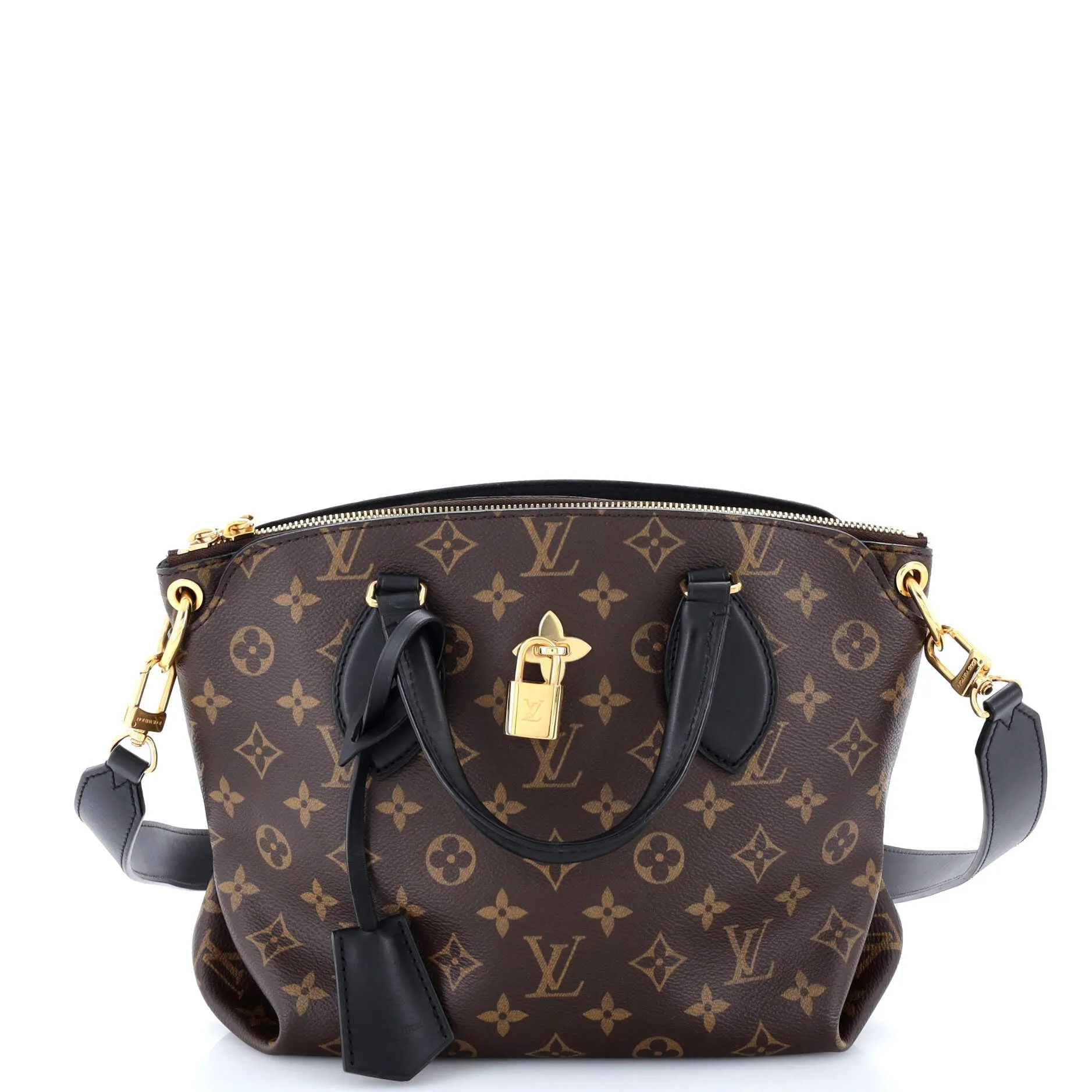Designer Flower Zipped Tote Monogram Canvas PM