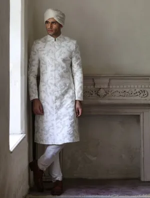 Designer Men Simple Sherwani Wedding Groom Dress #GN89