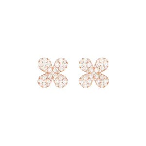 Diamond Flowers Earrings