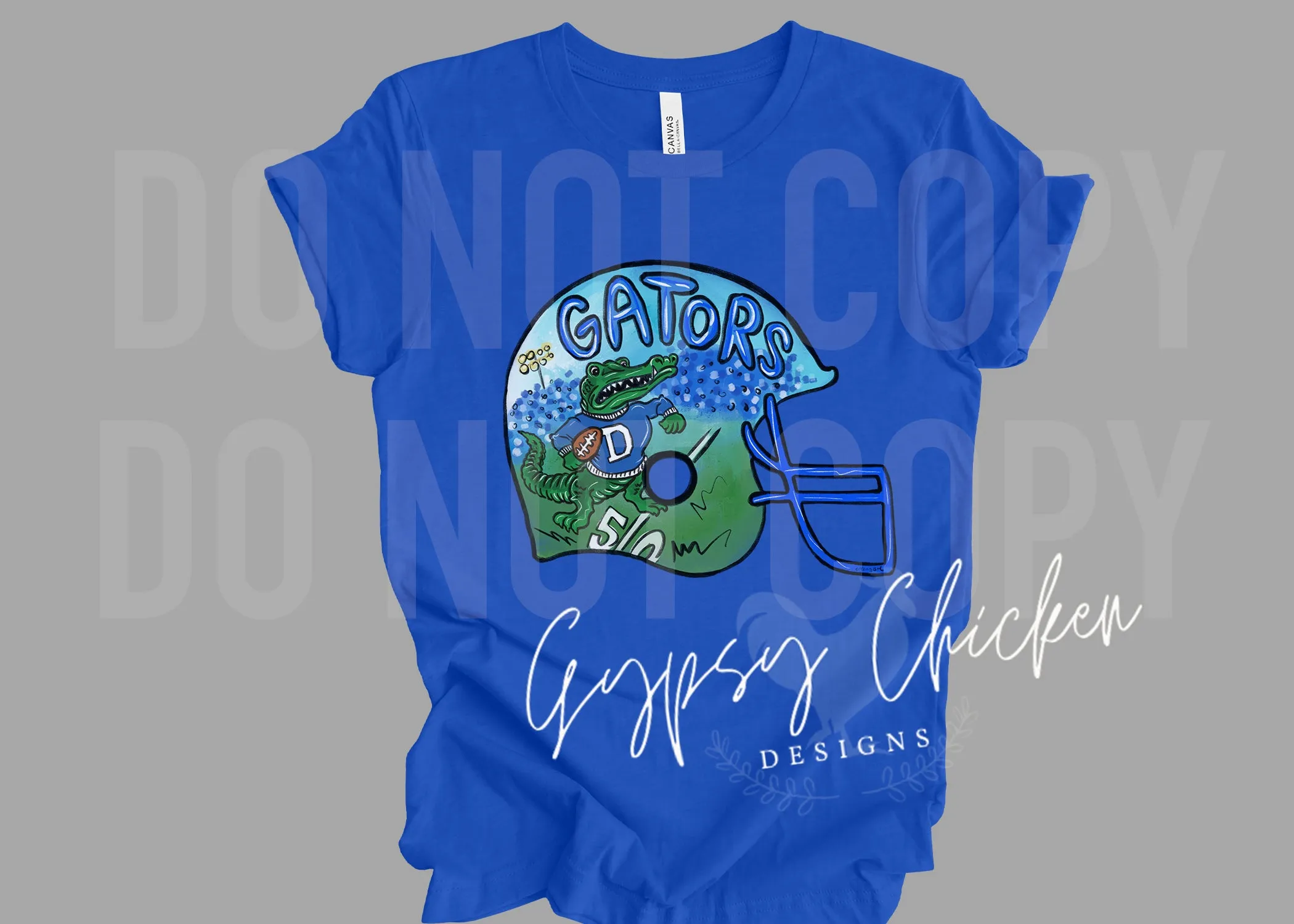 Dickinson Gators Helmet {hand painted EXCLUSIVE}