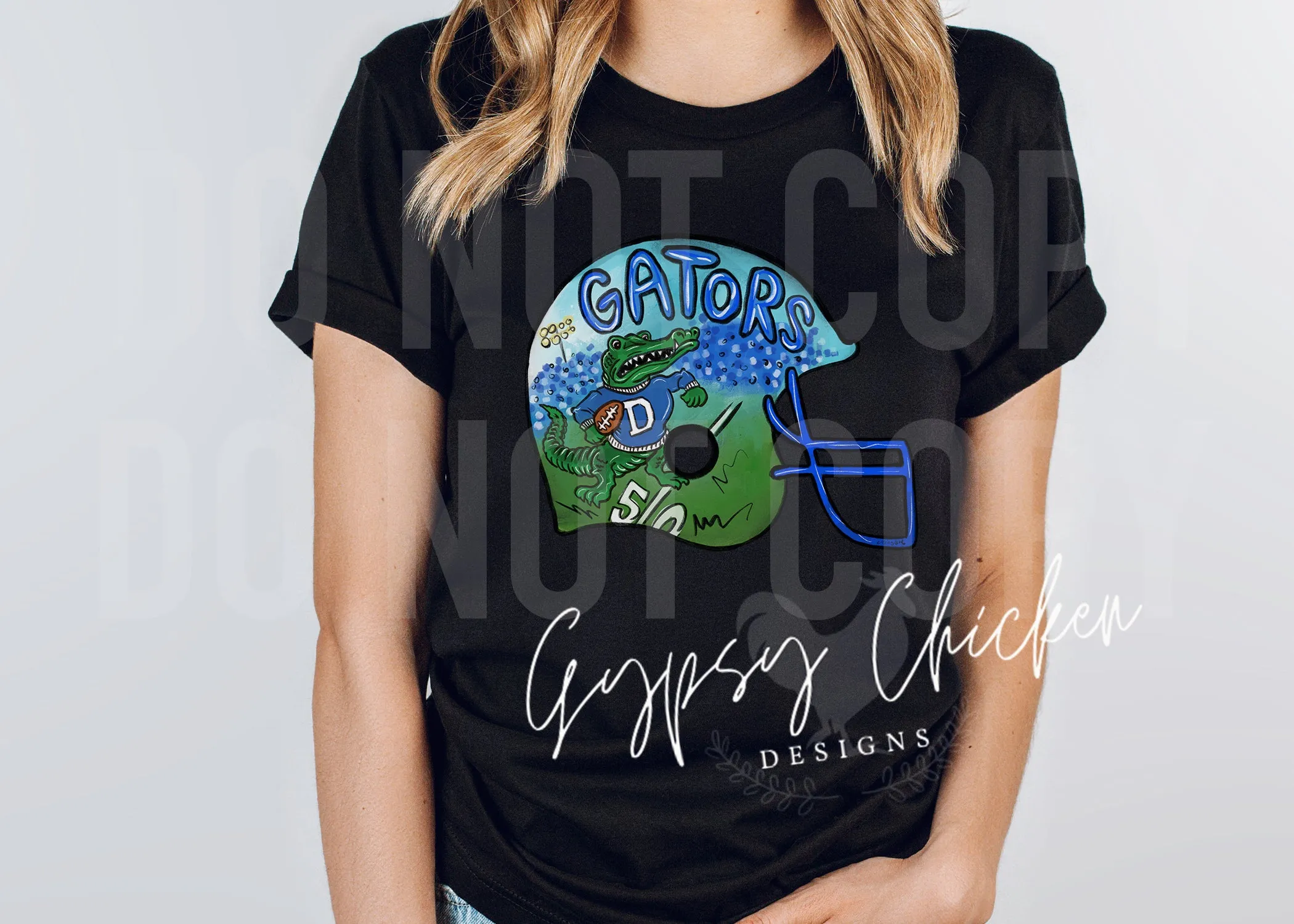 Dickinson Gators Helmet {hand painted EXCLUSIVE}