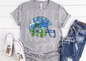 Dickinson Gators Helmet {hand painted EXCLUSIVE}