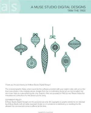 digital cut file - trim the tree