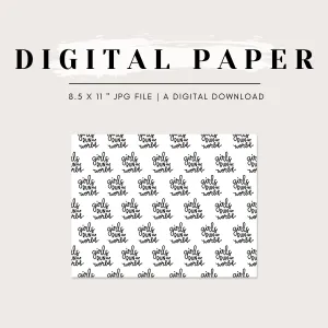 Digital Paper - Girls Run the World