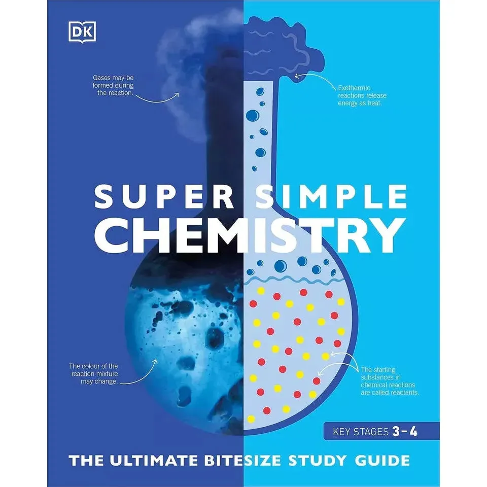 DK Super Simple 4 Books Collection Set Super Maths, Biology, Physics, Chemistry