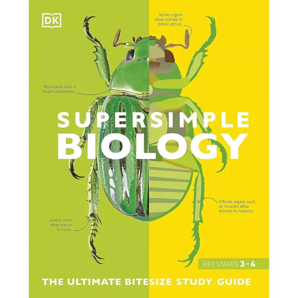 DK Super Simple 4 Books Collection Set Super Maths, Biology, Physics, Chemistry