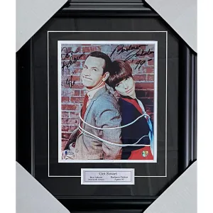 Don Adams/Barbara Feldon Framed Autographed 'Get Smart' 8X10 Photo