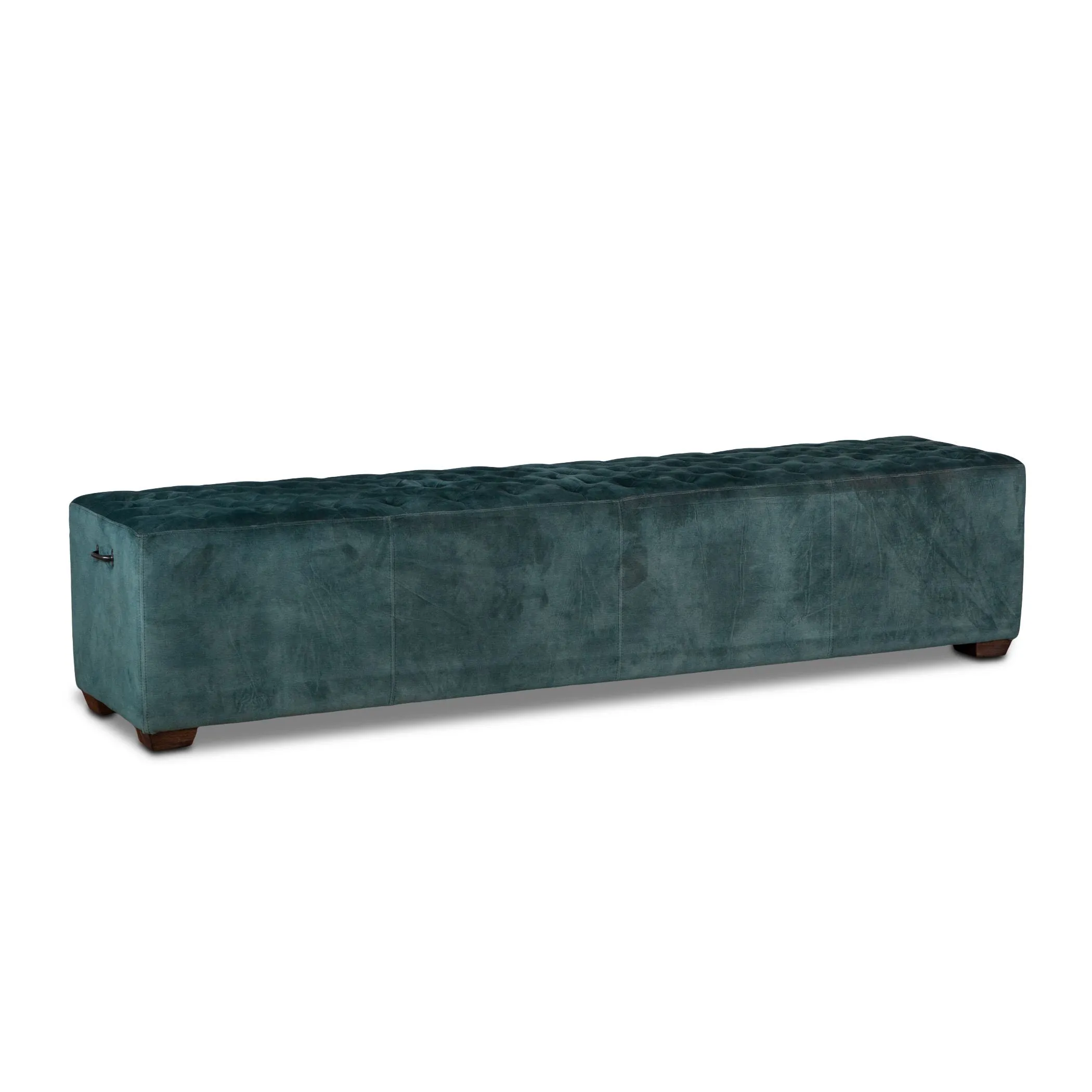 D'Orsay Green Velvet Bench
