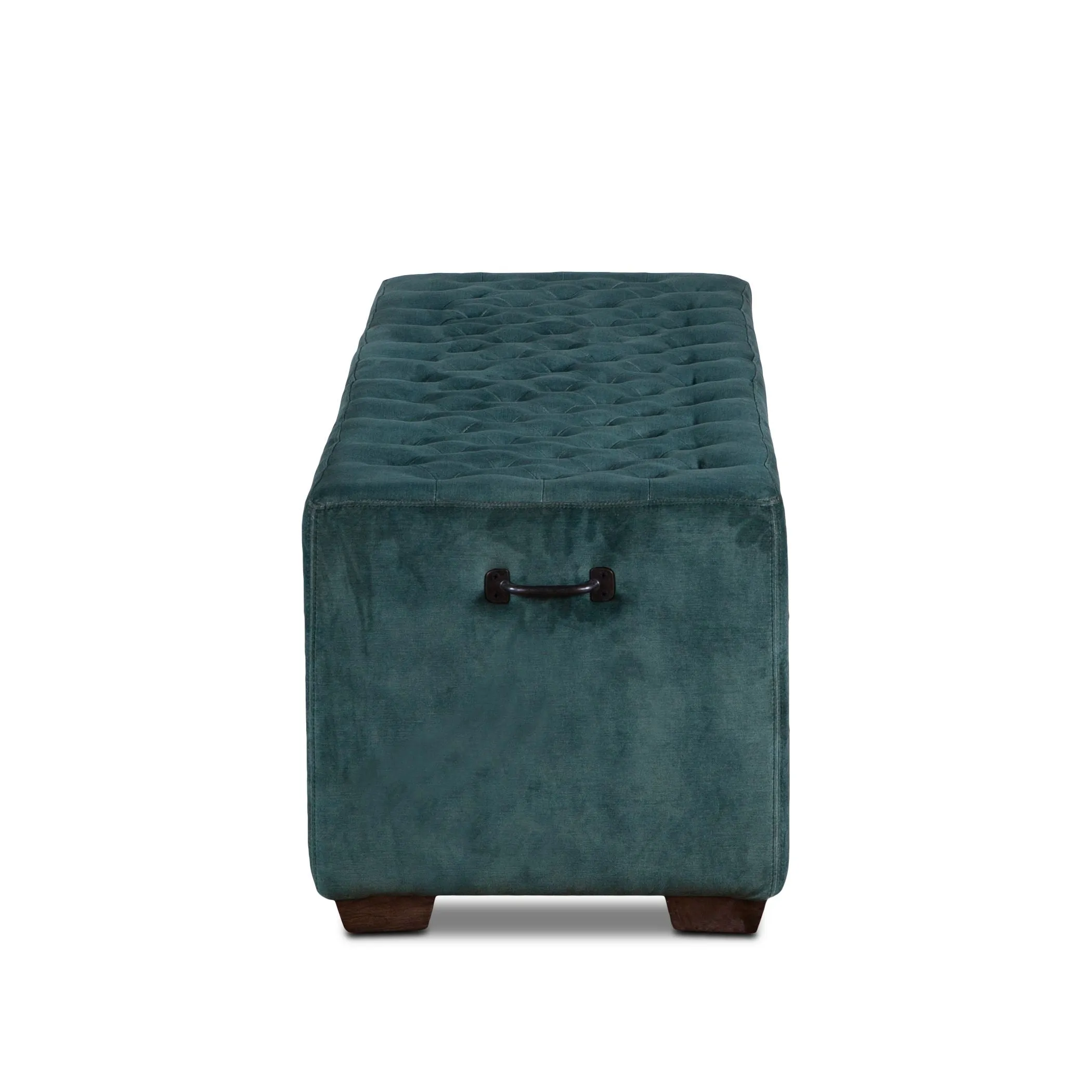 D'Orsay Green Velvet Bench
