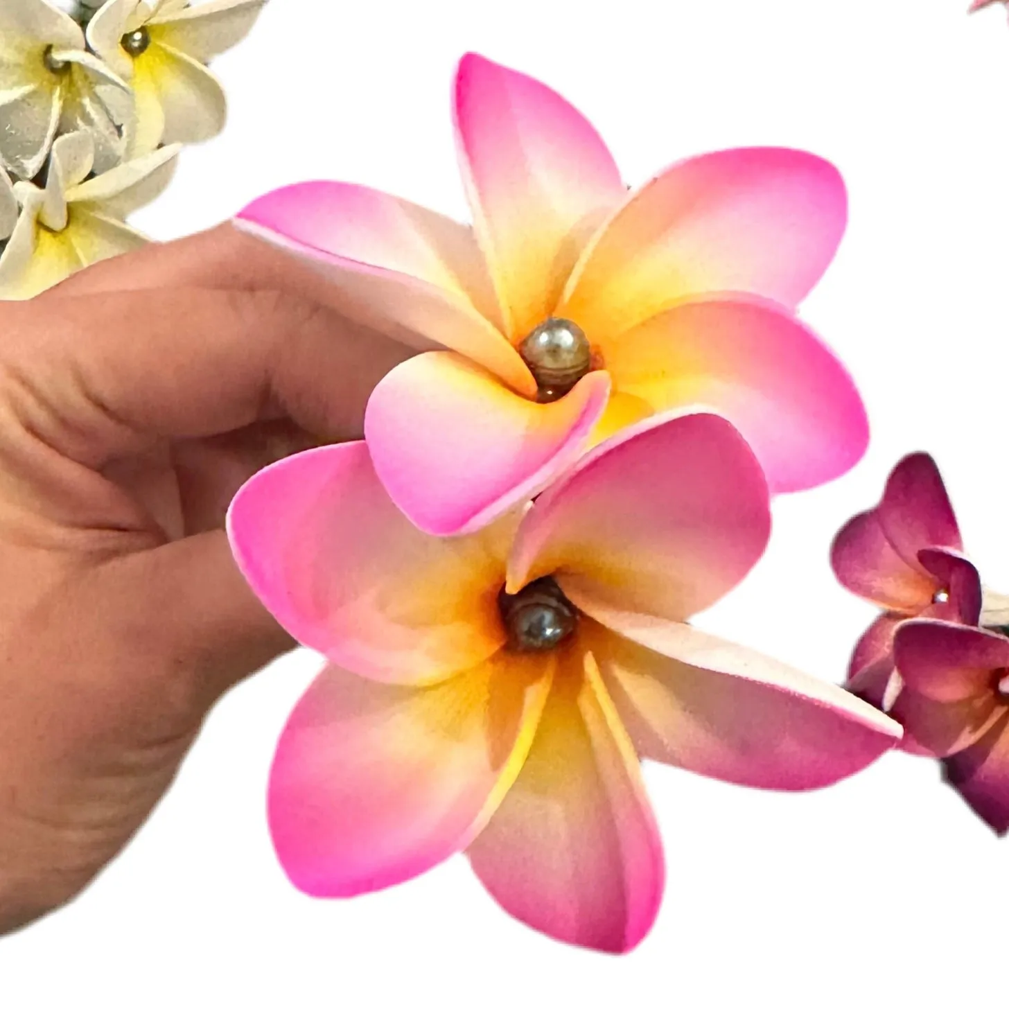Double Pua with Freshwater Pearl