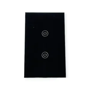 DS Wifi Switch 2 Lever Black SWS-121-2