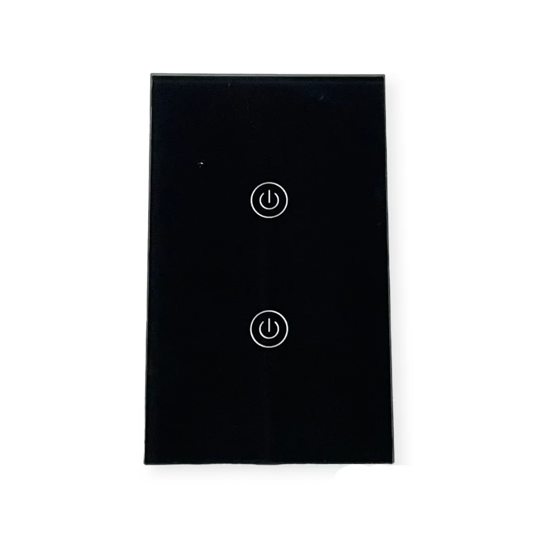 DS Wifi Switch 2 Lever Black SWS-121-2