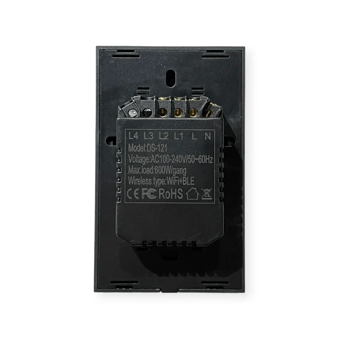 DS Wifi Switch 2 Lever Black SWS-121-2