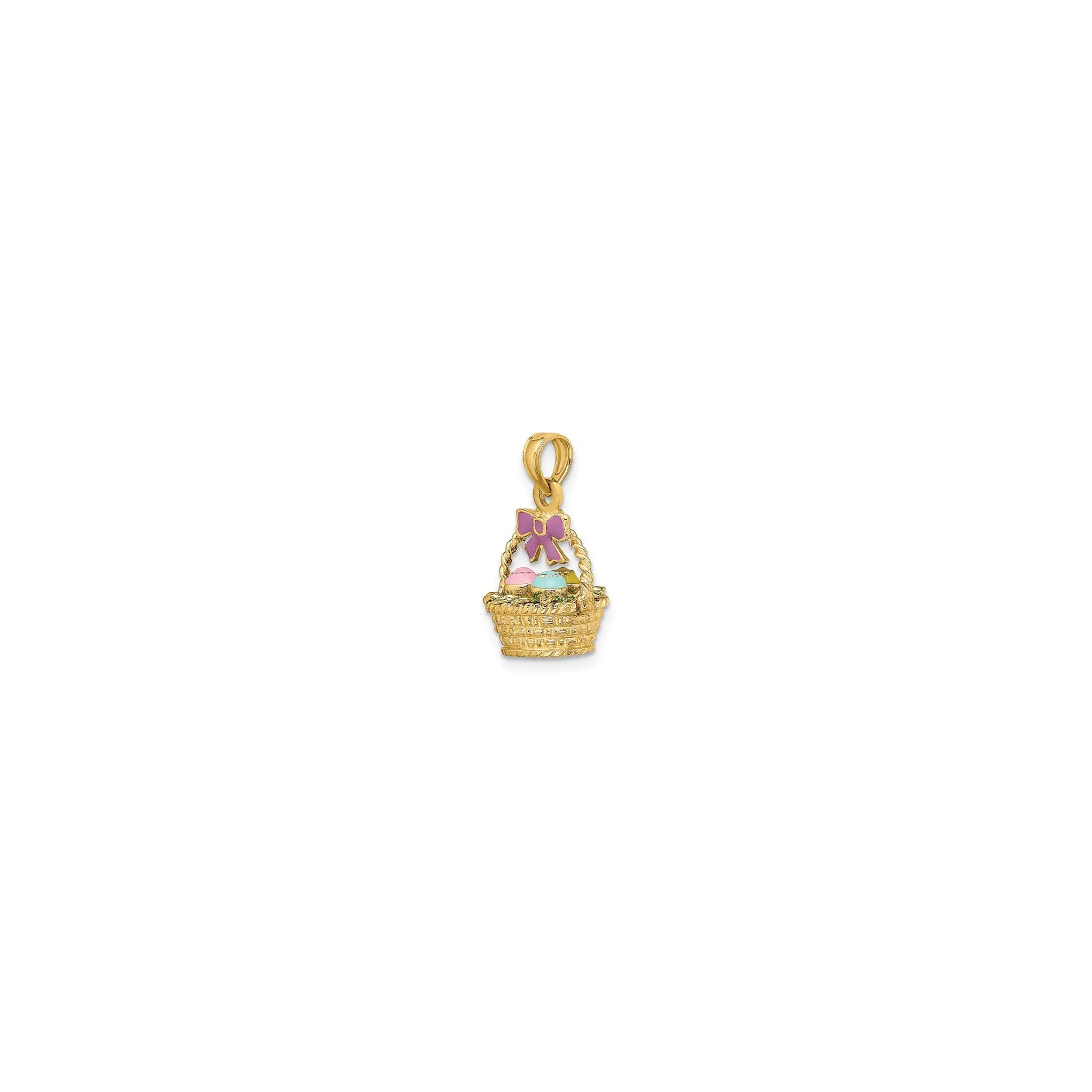 Easter Eggs Basket Pendant (14K)