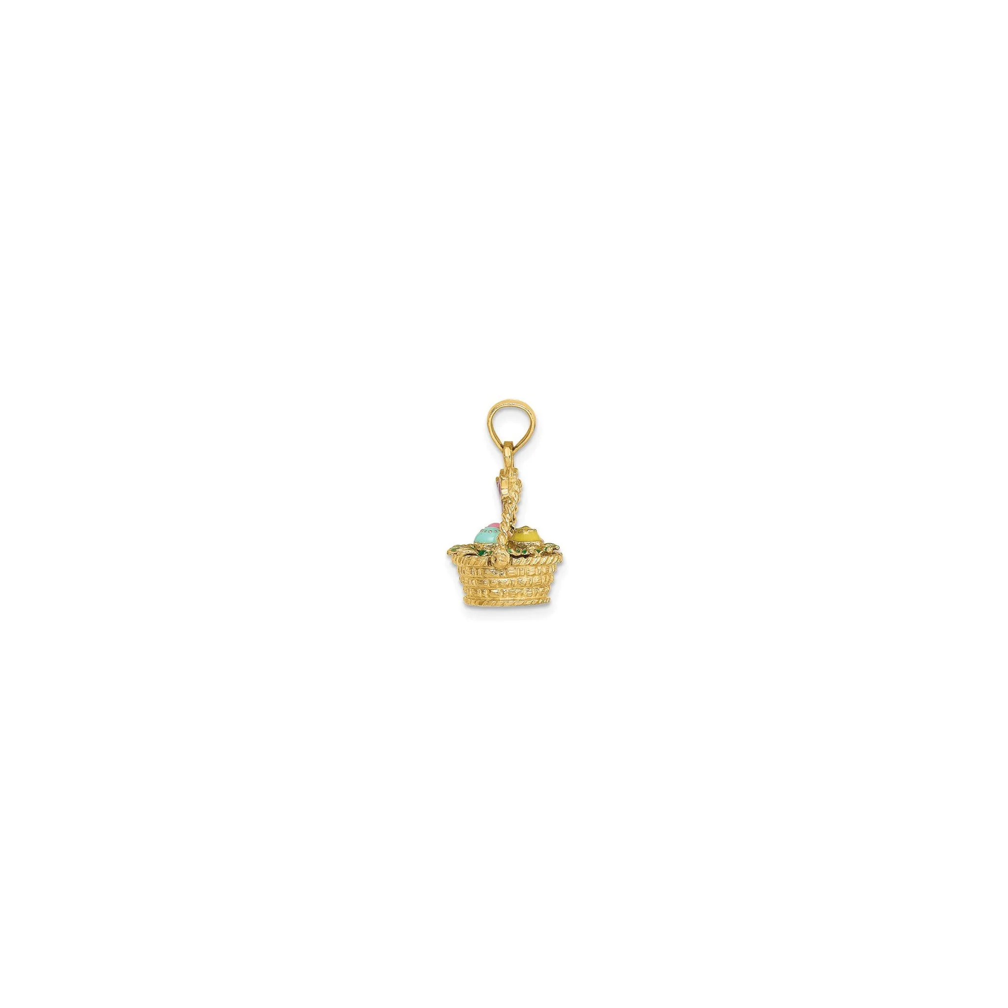 Easter Eggs Basket Pendant (14K)