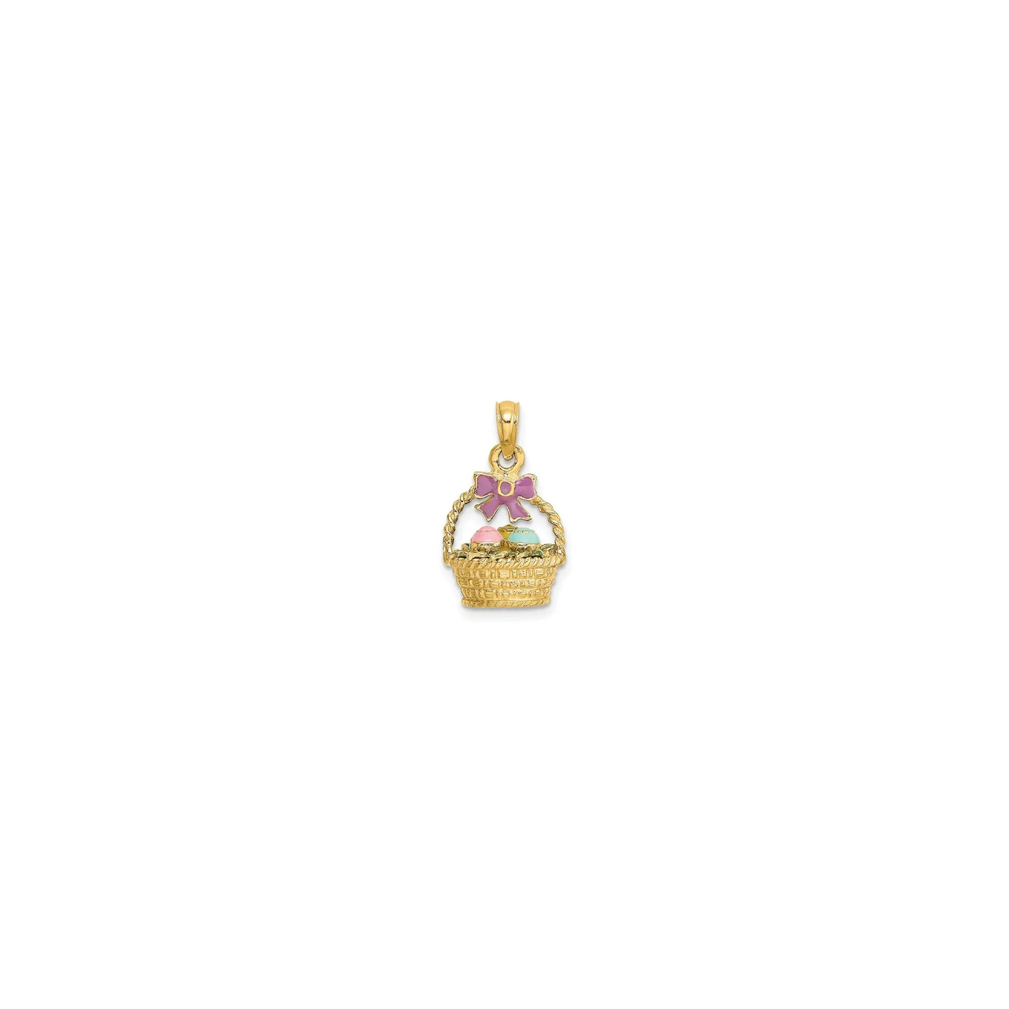 Easter Eggs Basket Pendant (14K)