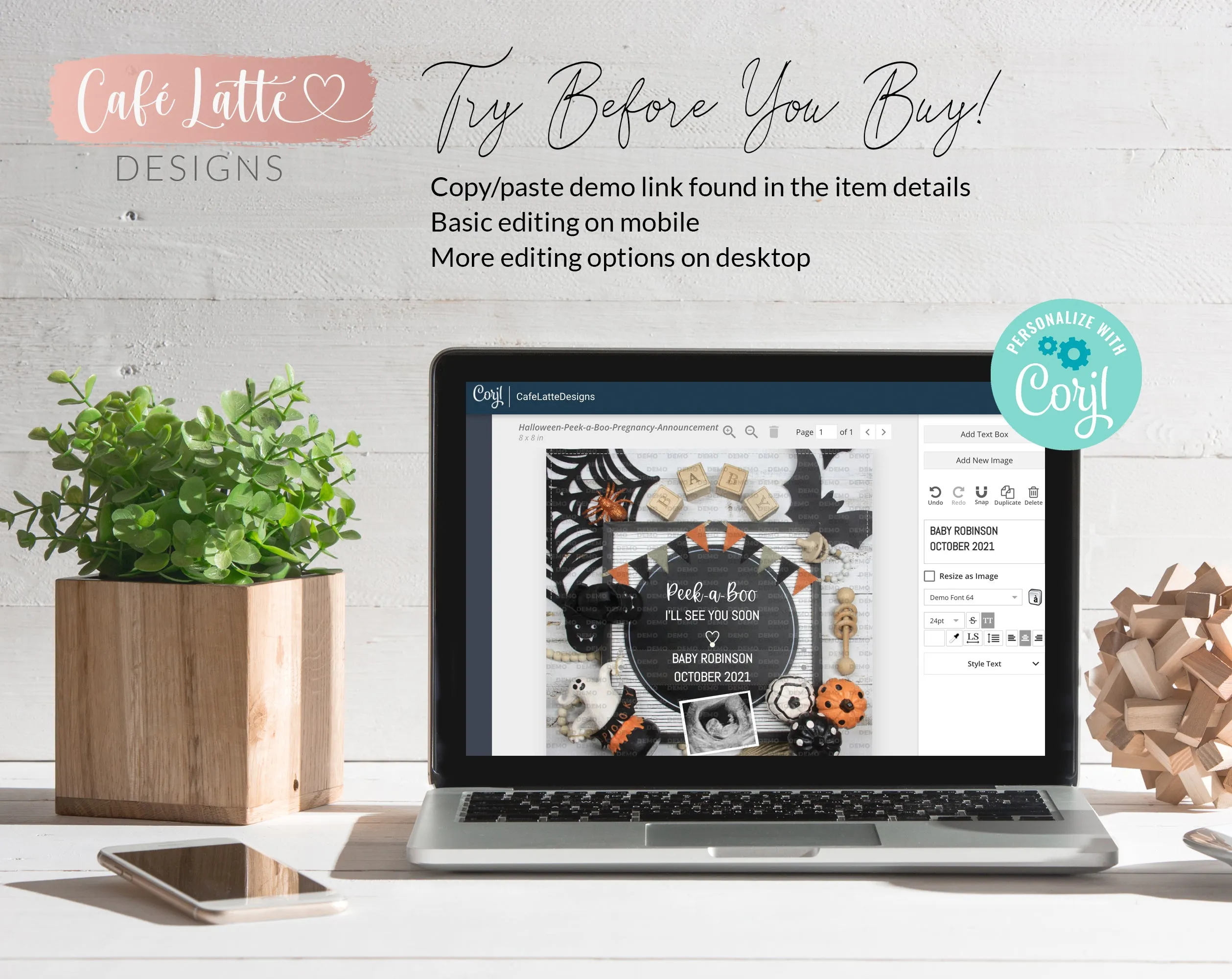 Editable Pregnancy Announcement for Social Media, Halloween Peek a Boo Digital Template, Ghost Pumpkins, October Fall Baby, Printable DIY