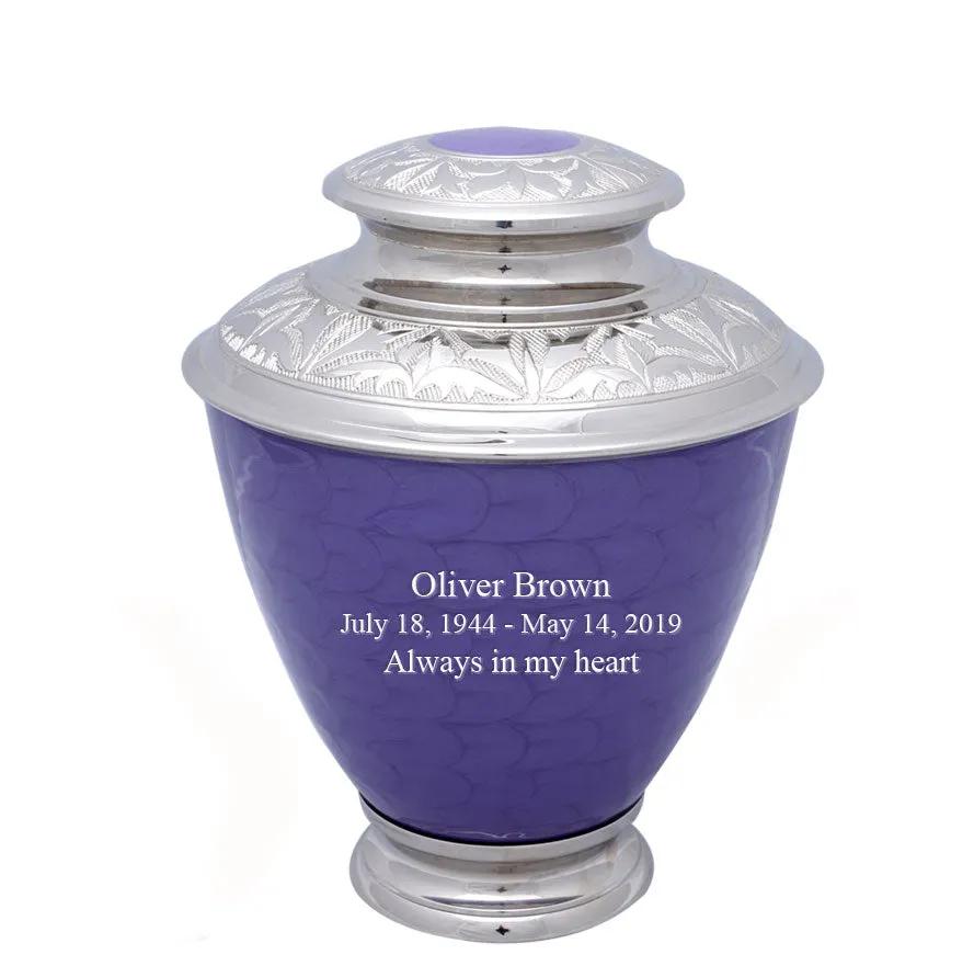 Elegance Series - Pearl Purple Cremation Urn - IUFH122