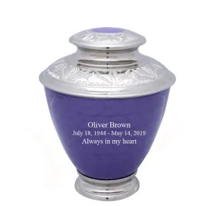Elegance Series - Pearl Purple Cremation Urn - IUFH122