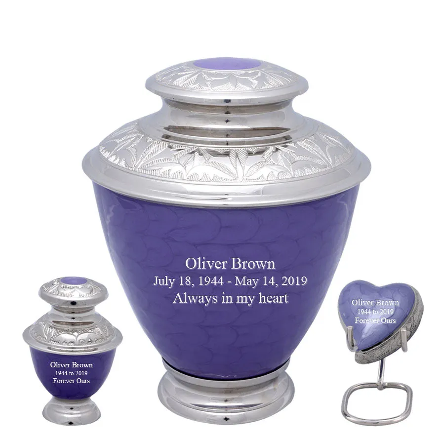 Elegance Series - Pearl Purple Cremation Urn - IUFH122