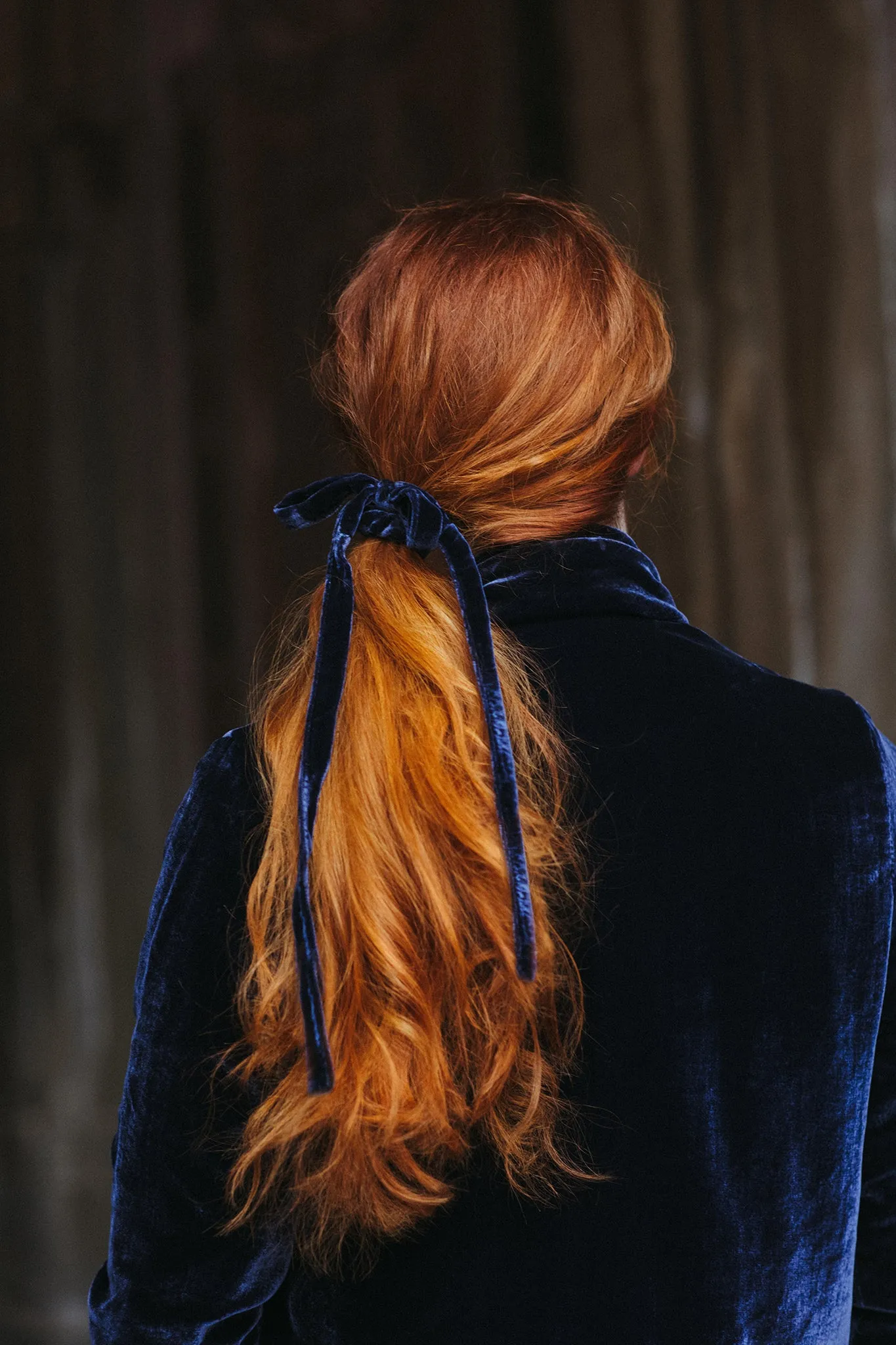 Eliza the Little Velvet Bow Scrunchie (more colors available)