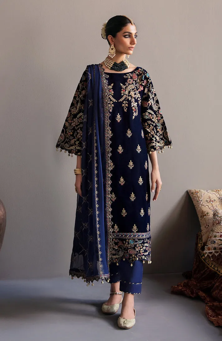 Emaan Adeel | Saanjh Velvet Collection '24 | Falak
