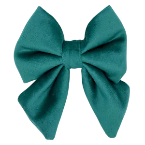 Emerald Velvet - Dog Sailor Bowtie