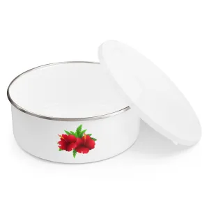 Enamel Bowl (FLWR-WHT)