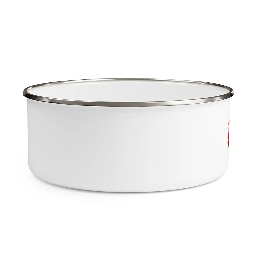 Enamel Bowl (FLWR-WHT)