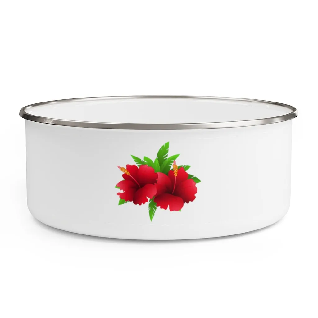 Enamel Bowl (FLWR-WHT)