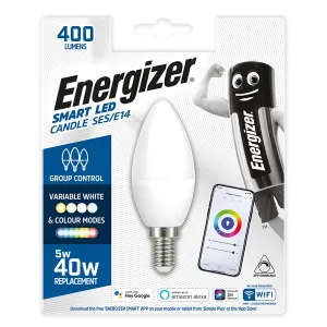 Energizer Smart S17163 5W 400lm E14 SES Candle Colour Changing