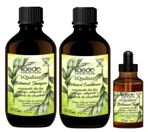 Equalizer Botanical X Complex Anti Hair Dandruff Treatment Kit 3 Itens - Kaedo
