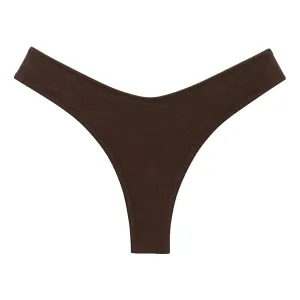 Espresso Suede Lulu Bikini Bottom