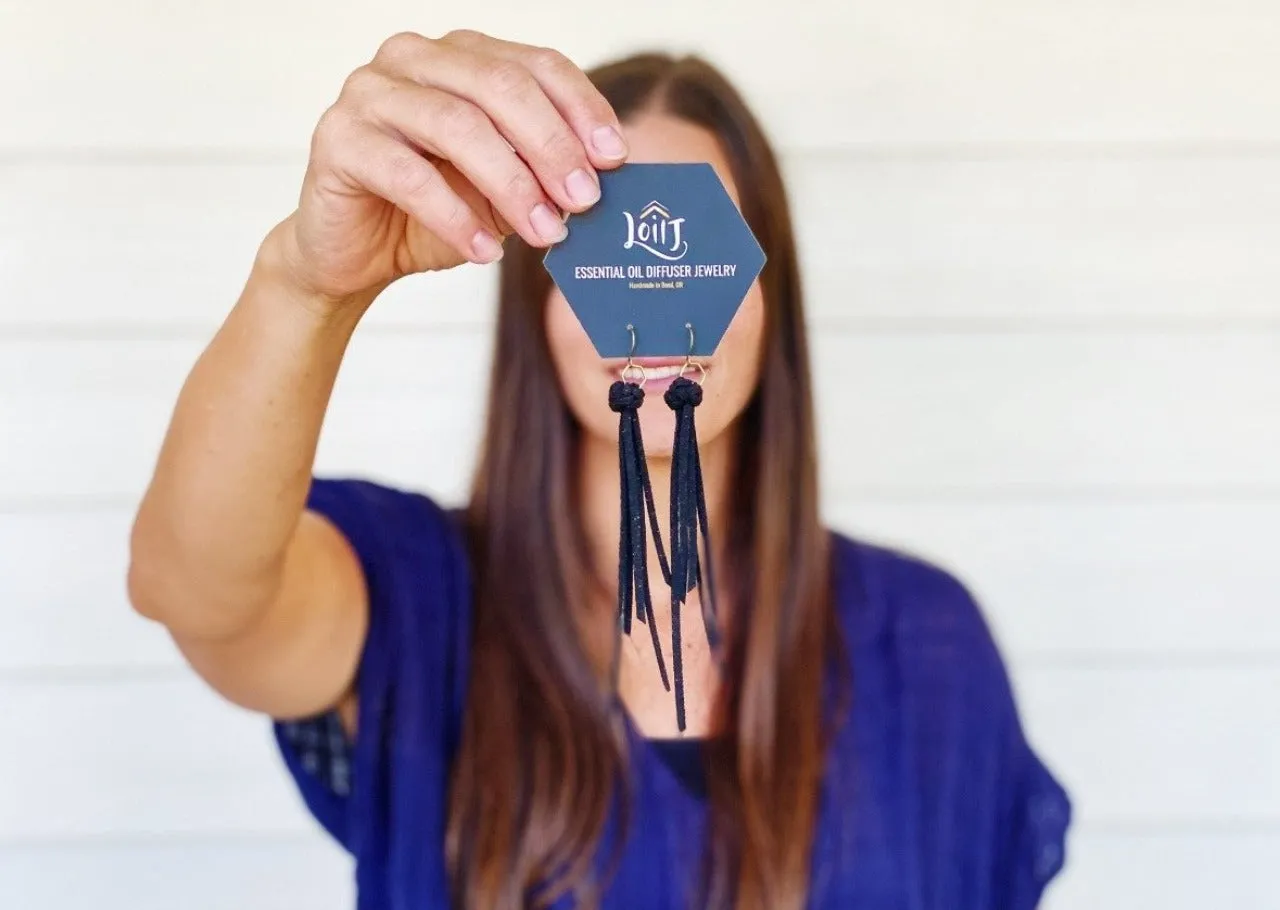 Essential Oil Diffuser Boho Tassel Earrings