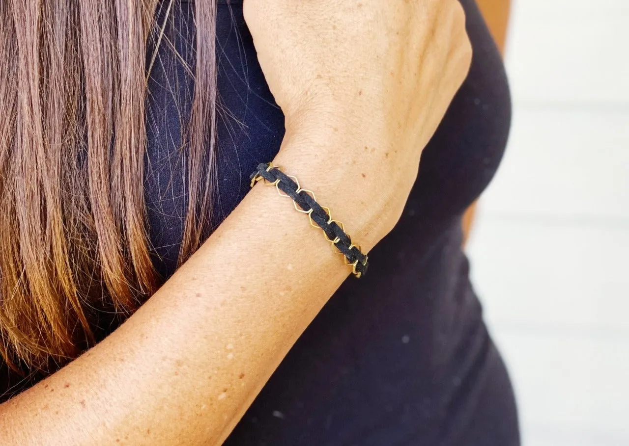 Essential Oil Diffuser Hexagon Bracelet