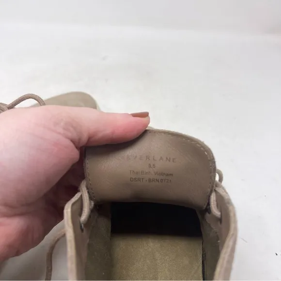 Everlane The Desert Boot Pebble Brown Genuine Suede Leather Size 8.5