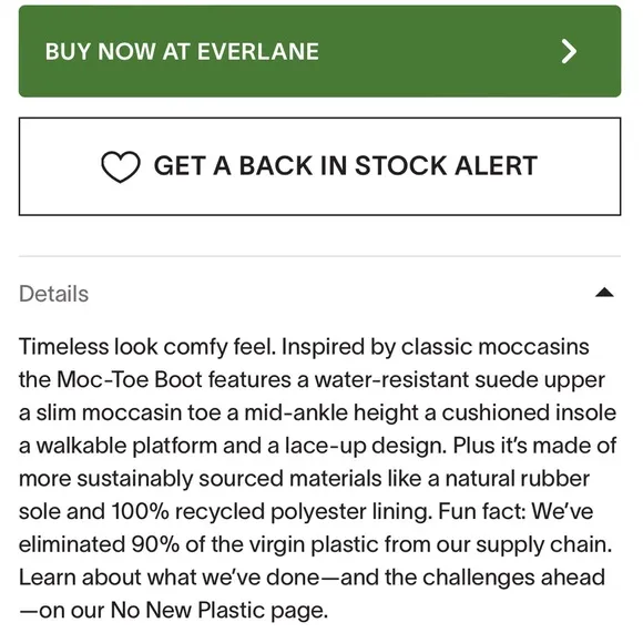 Everlane The Moc Toe Leather Chukka Desert Boot in Stone Grey Suede Like New 9