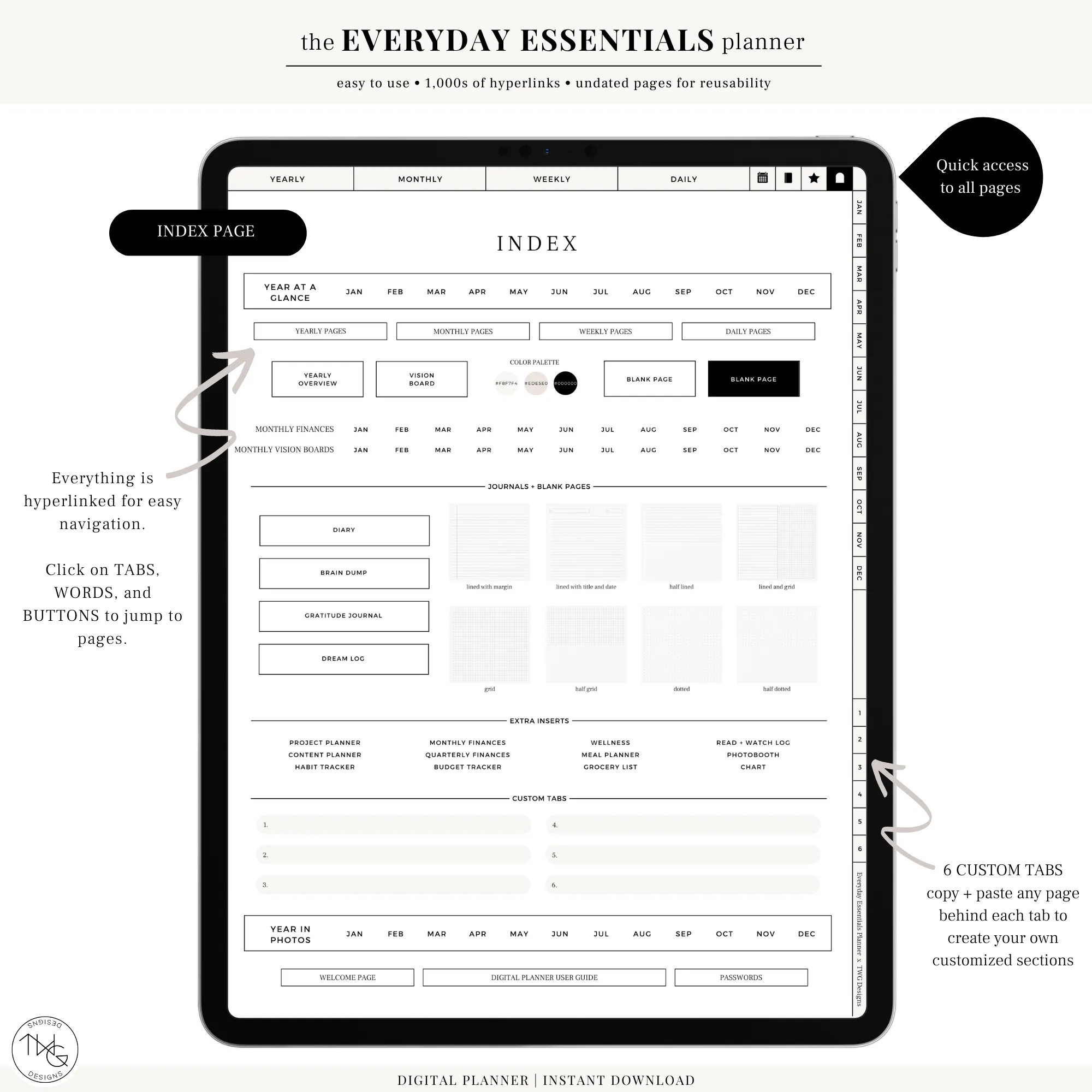 Everyday Essentials Life Planner