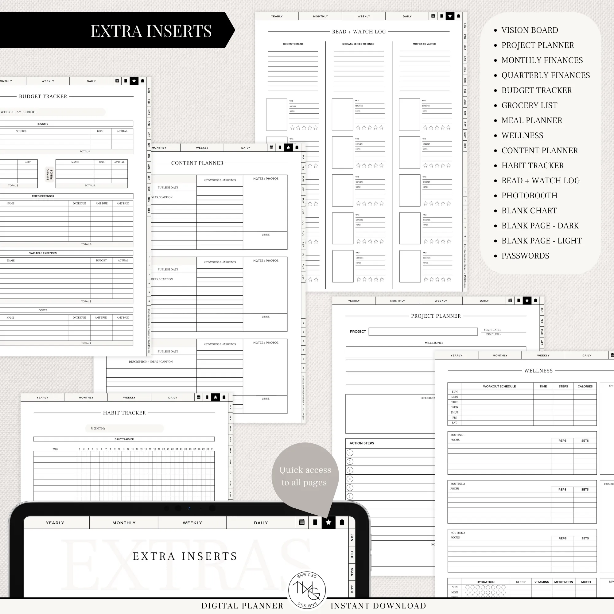 Everyday Essentials Life Planner