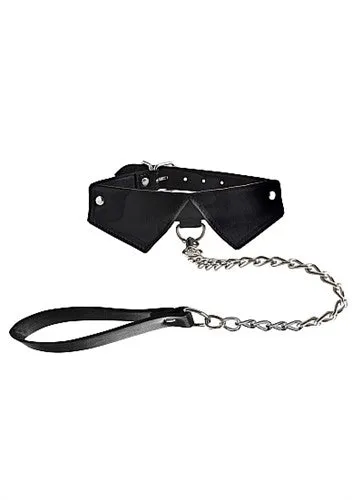 Exclusive Collar With Leash - Black