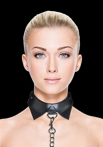 Exclusive Collar With Leash - Black
